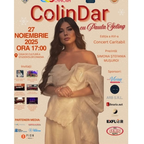 Împreună facem mai mult bine. Concertul caritabil „ColinDar” continuă tradiția generozității la Craiova Împreună facem mai mult bine. Concertul caritabil „ColinDar” continuă tradiția generozității la Craiova