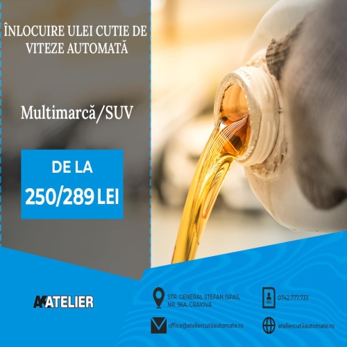 Înlocuit ulei cutie automată Înlocuit ulei cutie automată